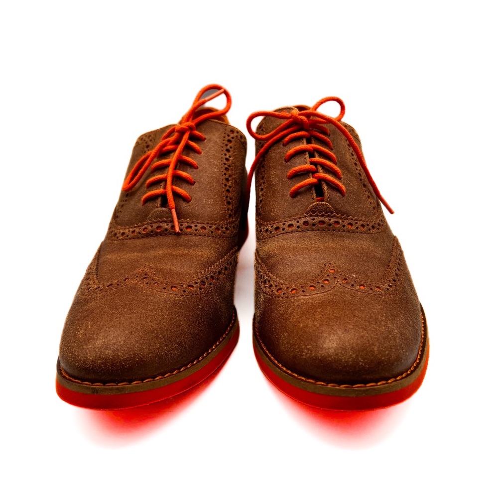 Cole Haan Brown and Orange Flats - Picture 9 of 16